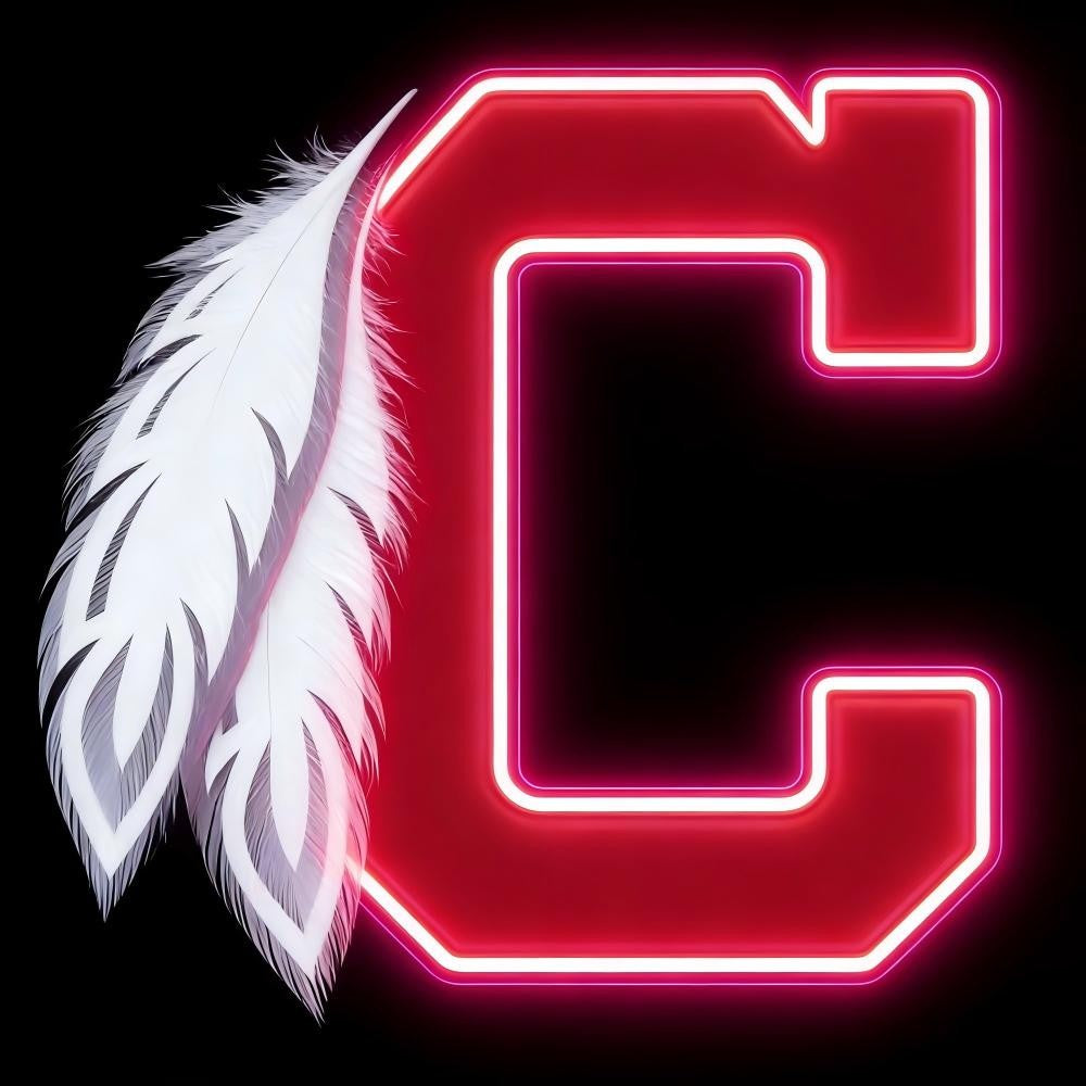 MLB Sporting neon sign Cleveland Guardians lighting up sign Chains for fans