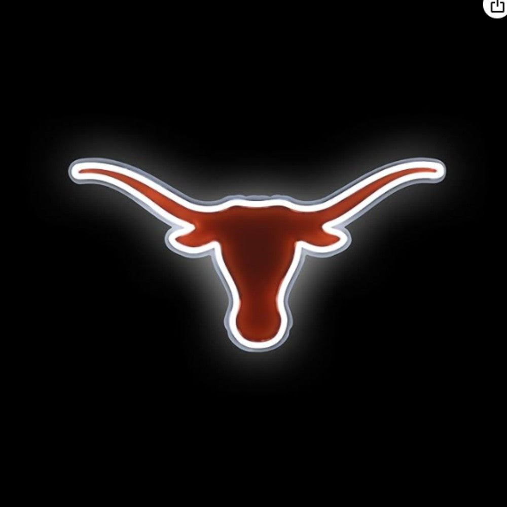 NCAA University football team logo Led lighting up neon sign Chains for fans