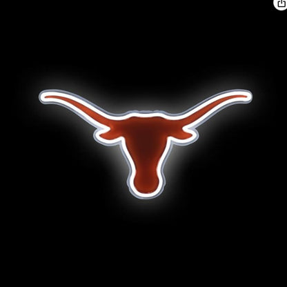 NCAA University football team logo Led lighting up neon sign Chains for fans