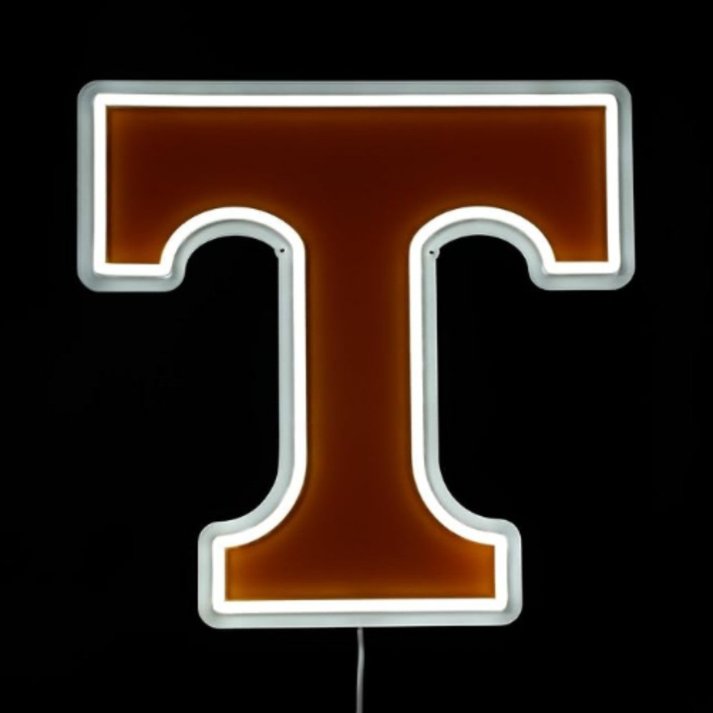 NCAA University football team logo Led lighting up neon sign Chains for fans