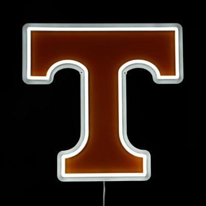 NCAA University football team logo Led lighting up neon sign Chains for fans