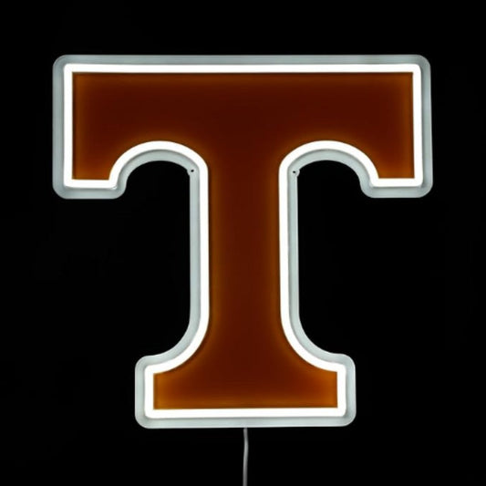 NCAA University football team logo Led lighting up neon sign Chains for fans