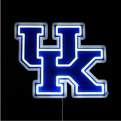 NCAA University football team logo Led lighting up neon sign Chains for fans