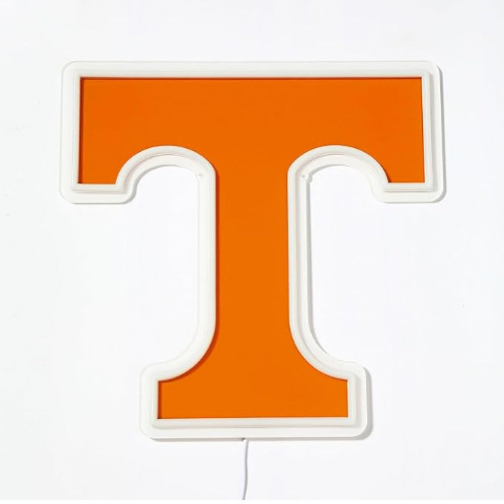 NCAA University football team logo Led lighting up neon sign Chains for fans