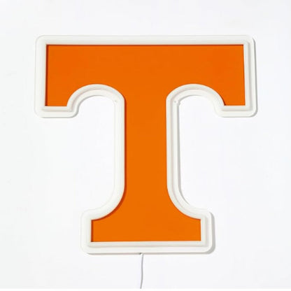 NCAA University football team logo Led lighting up neon sign Chains for fans