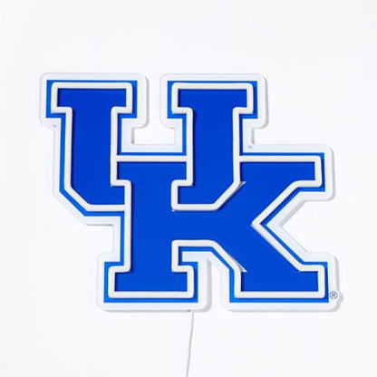 NCAA University football team logo Led lighting up neon sign Chains for fans