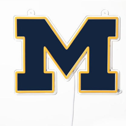 NCAA University football team logo Led lighting up neon sign Chains for fans