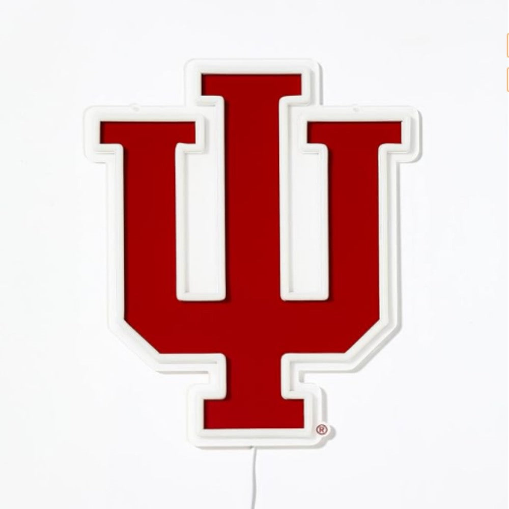 NCAA University football team logo Led lighting up neon sign Chains for fans