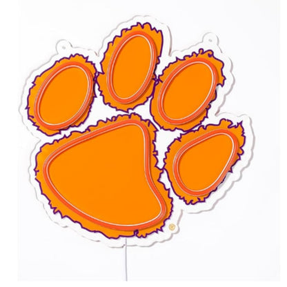 NCAA University football team logo Led lighting up neon sign Chains for fans