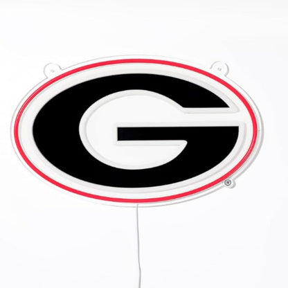 NCAA University football team logo Led lighting up neon sign Chains for fans