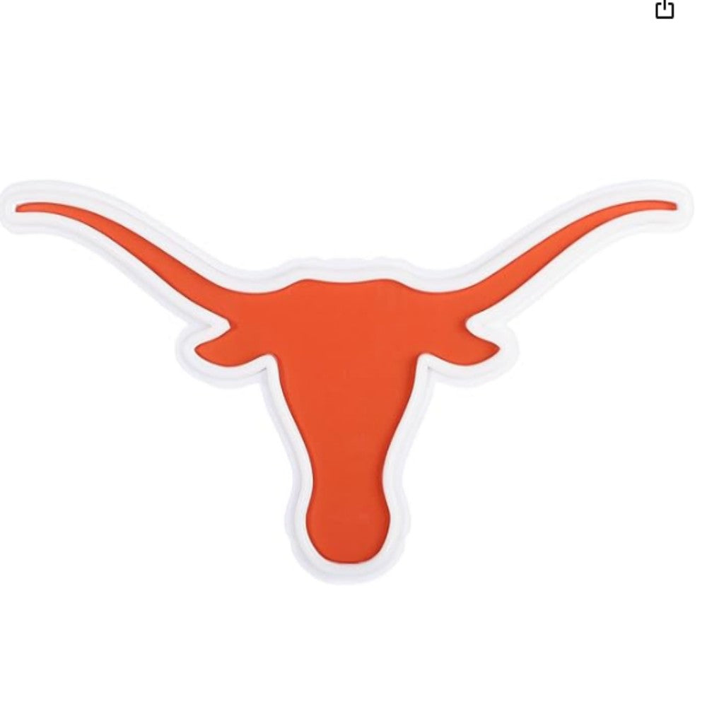 NCAA University football team logo Led lighting up neon sign Chains for fans