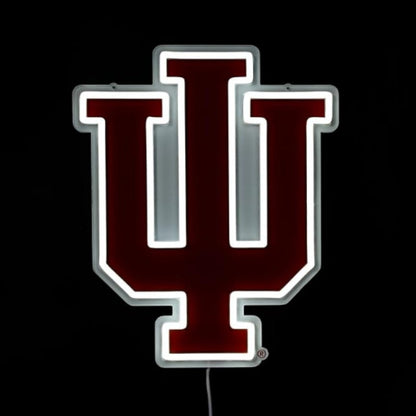 NCAA University football team logo Led lighting up neon sign Chains for fans