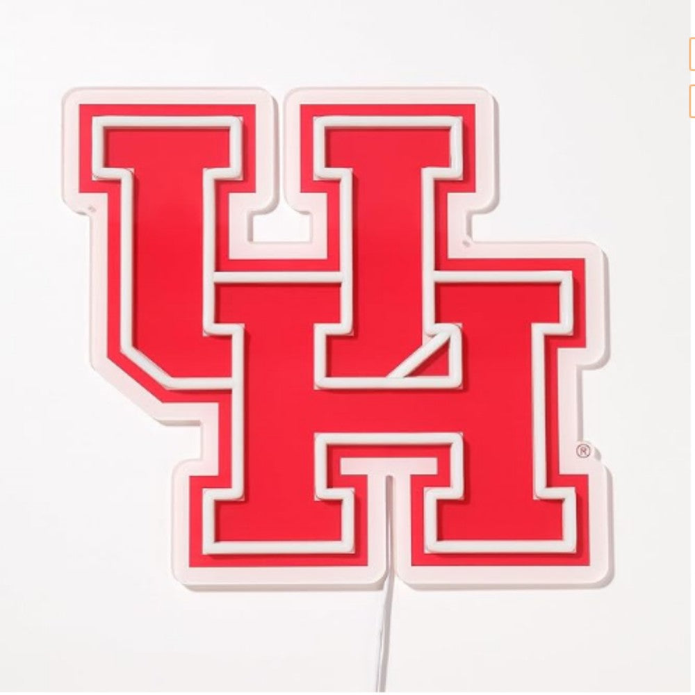 NCAA University football team logo Led lighting up neon sign Chains for fans