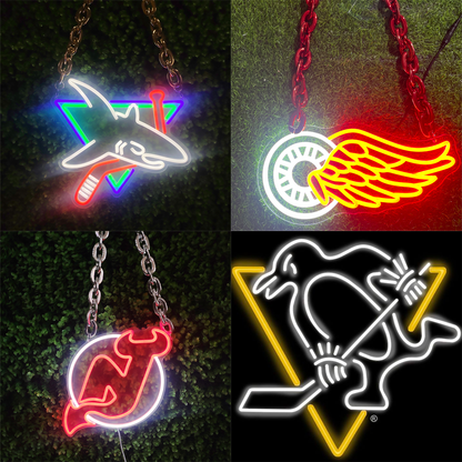 NHL neon chain neon necklace