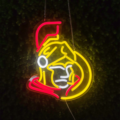 Ottawa senators neon necklace