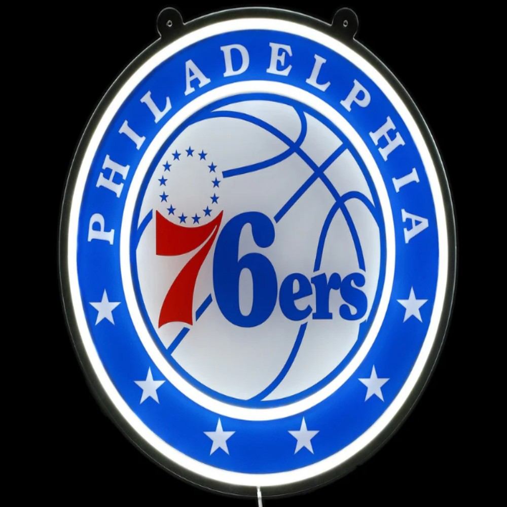 Sport fans Philadelphia exclusive Neon light up big logo chain 12V including chains Chains for fans