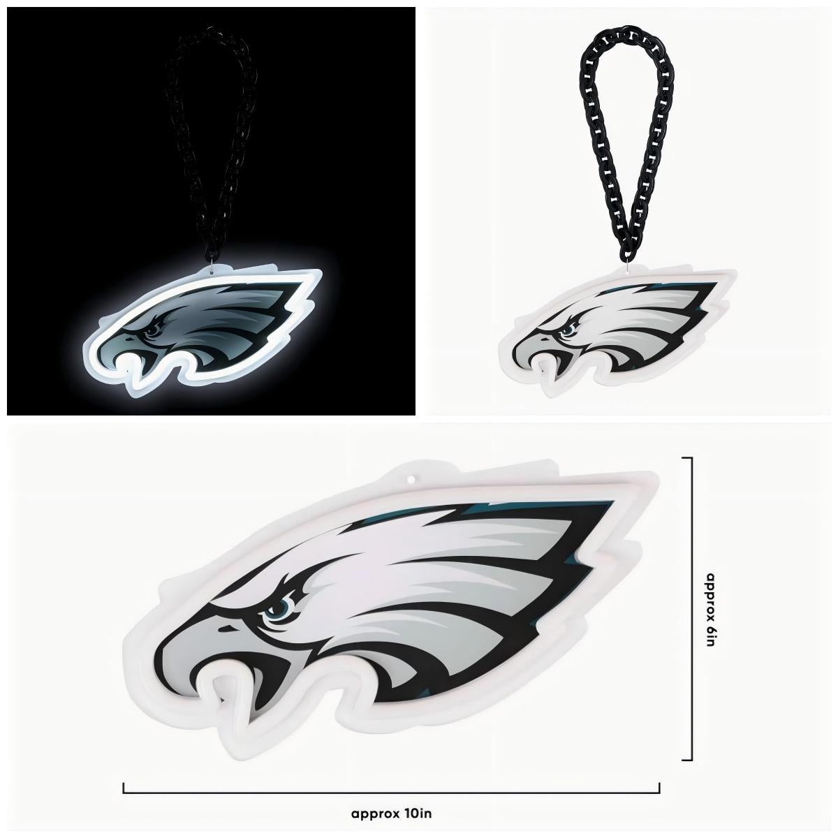 American football Big logo sign Most popular neon sign light Chains for fans