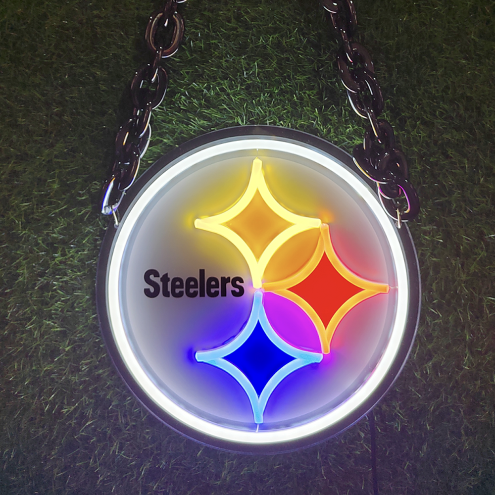 Light Up Your Loyalty with a Custom American Football Team Logo Neon Sign Chains for fans