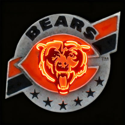 Make it into chains Chicago bear New types led lighting up sign Chains for fans