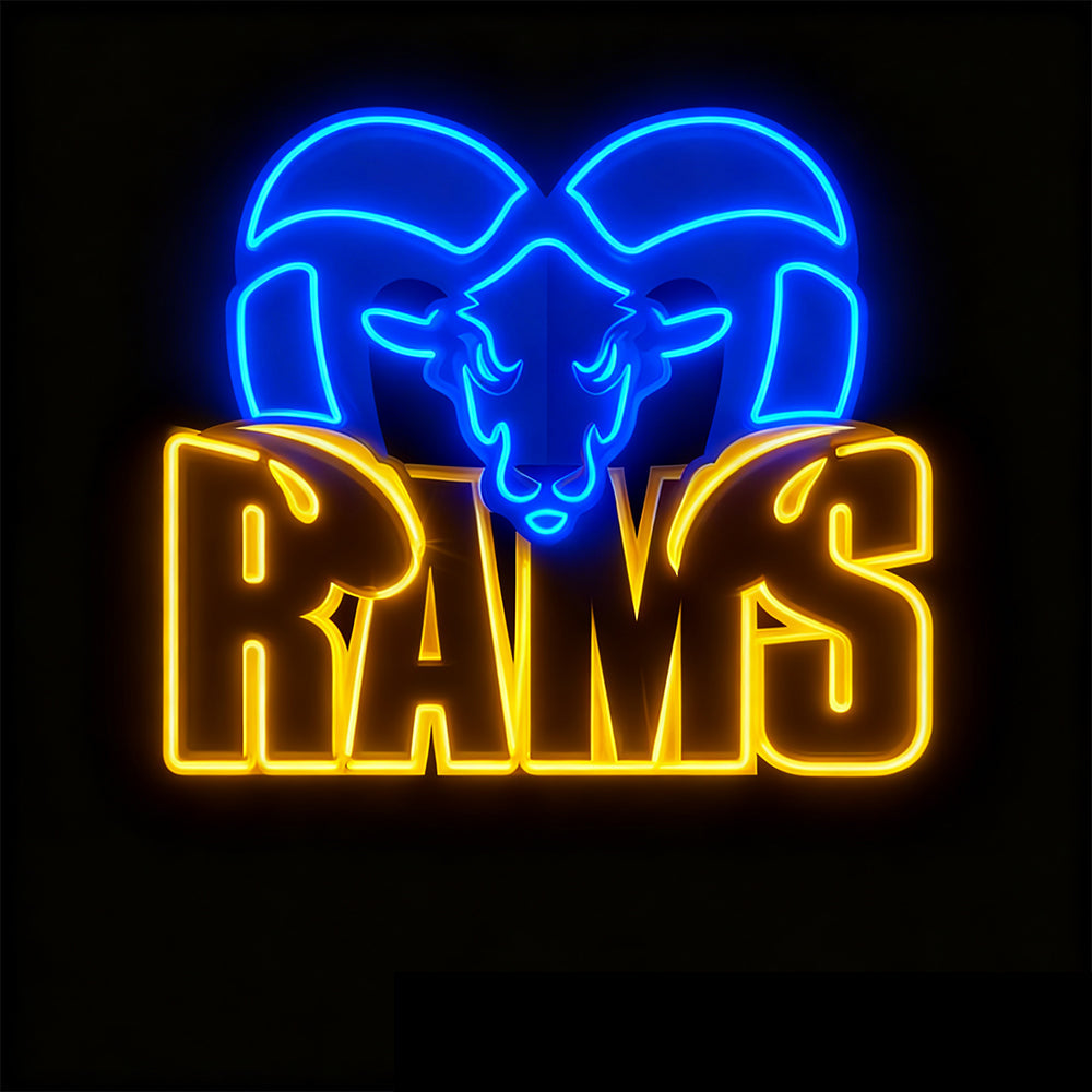 Make it into Necklace Los Angeles Rams neon big chains Chains for fans