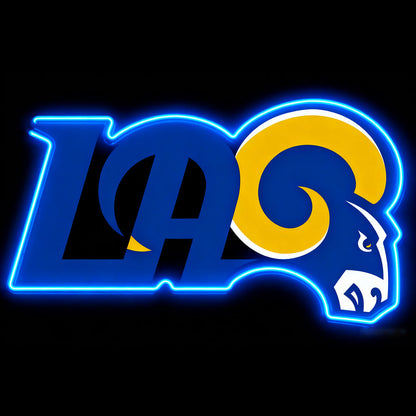Make it into Necklace Los Angeles Rams neon big chains Chains for fans