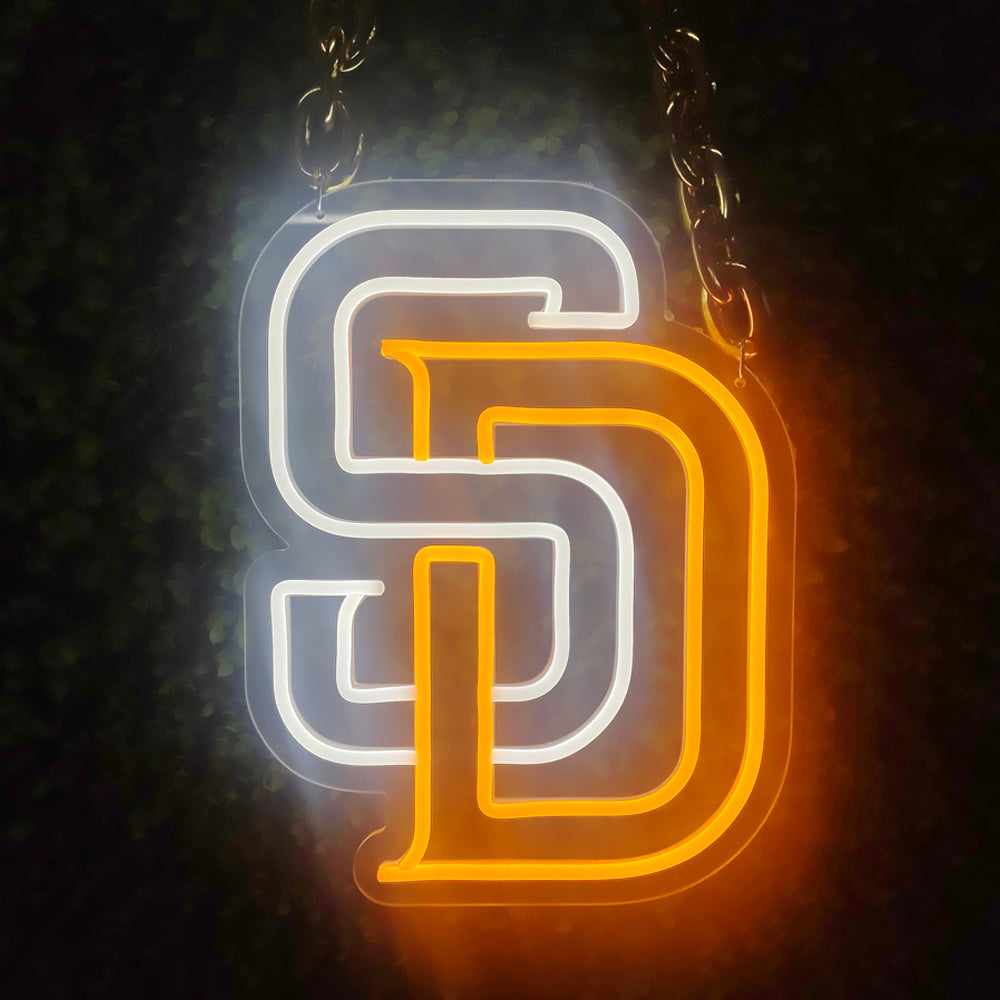 San Diego Padres team logo neon sign