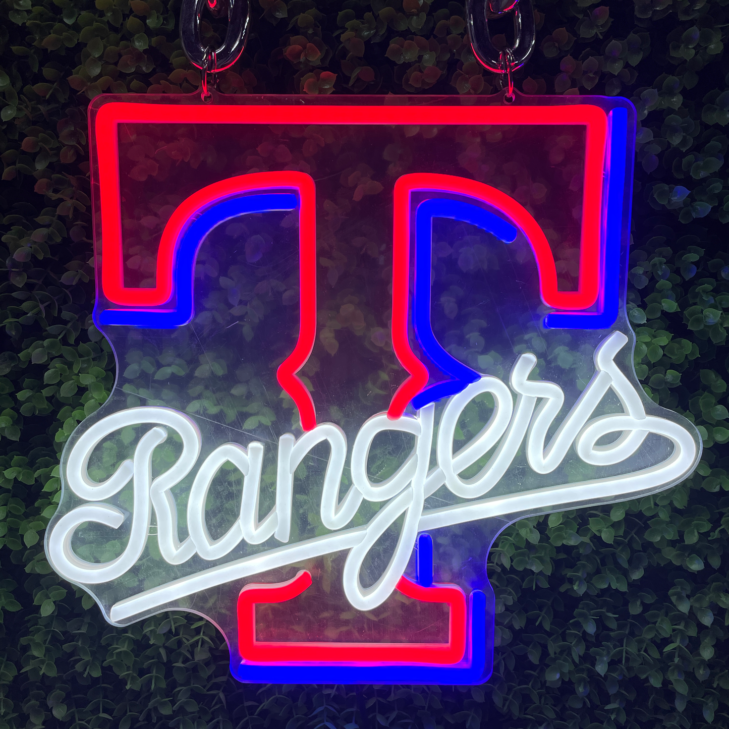 MLB Texas Rangers neon sign chain Chains for fans