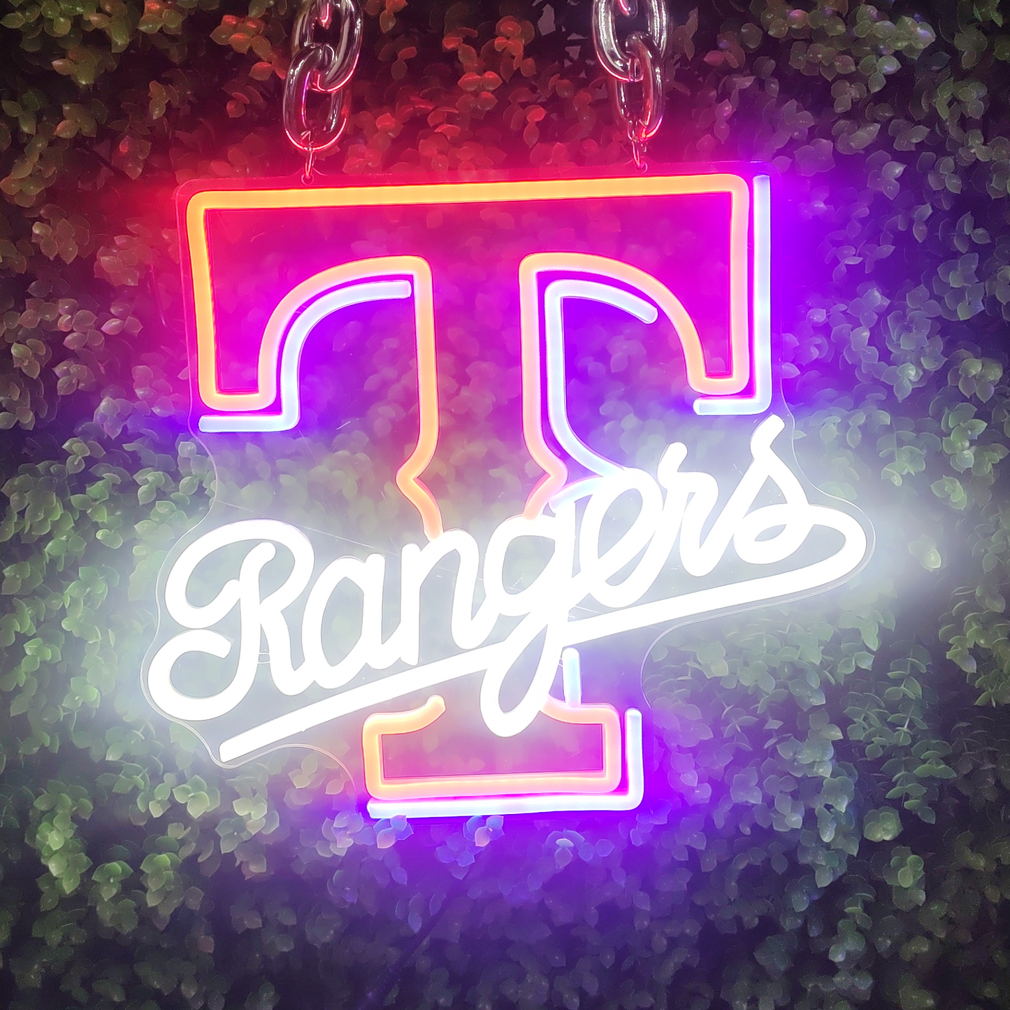 MLB Texas Rangers neon sign chain Chains for fans