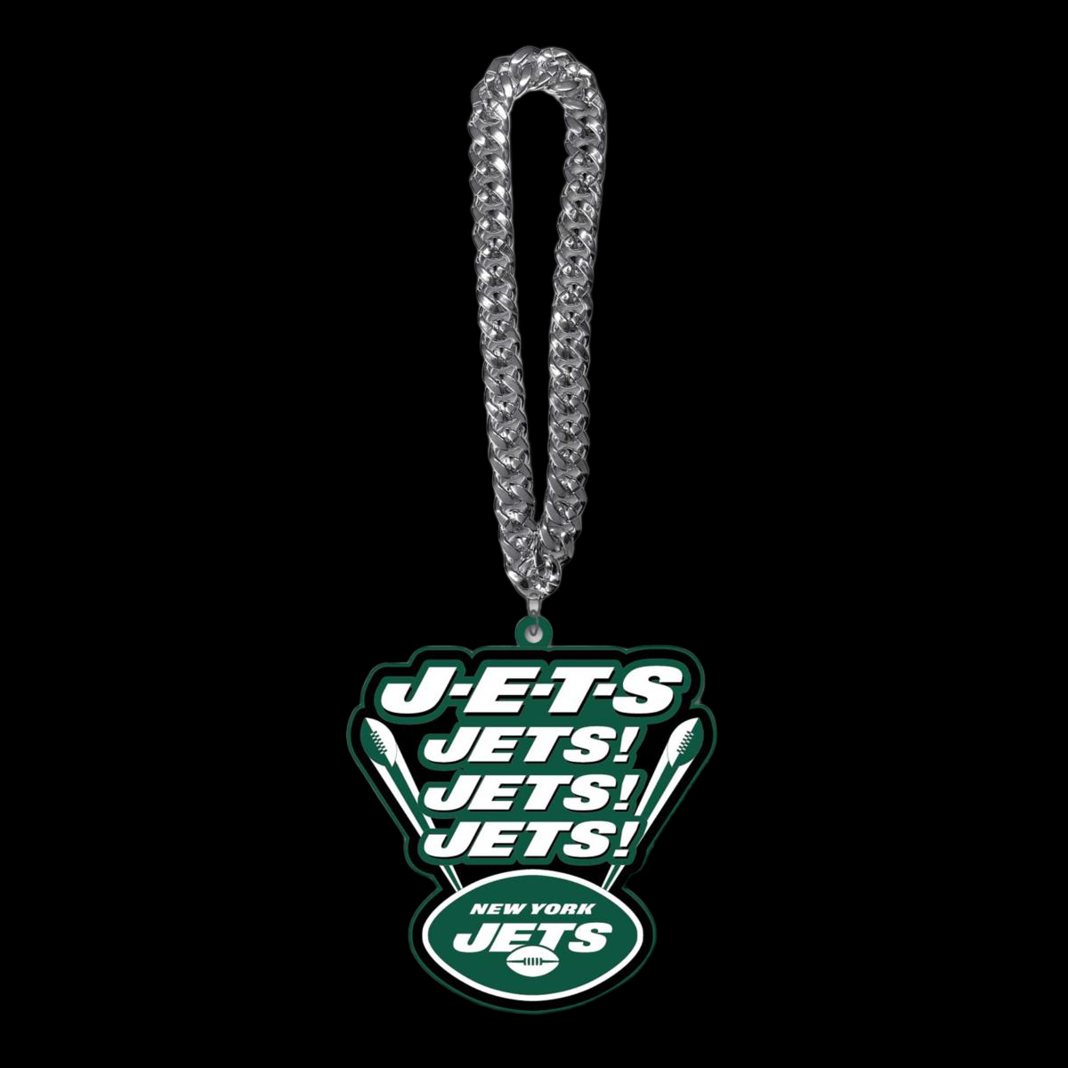 Showing off your passion to American football New York Jets UV logo chains light up sign including necklace Chains for fans