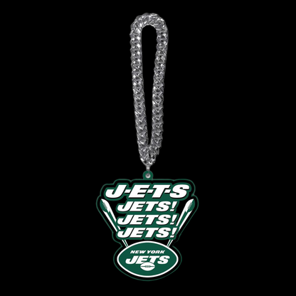 Showing off your passion to American football New York Jets UV logo chains light up sign including necklace Chains for fans