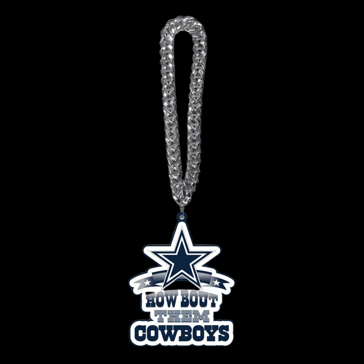 Showing off your passion to American football Dallas Cowboys UV logo chains light up sign including necklace（副本） Chains for fans