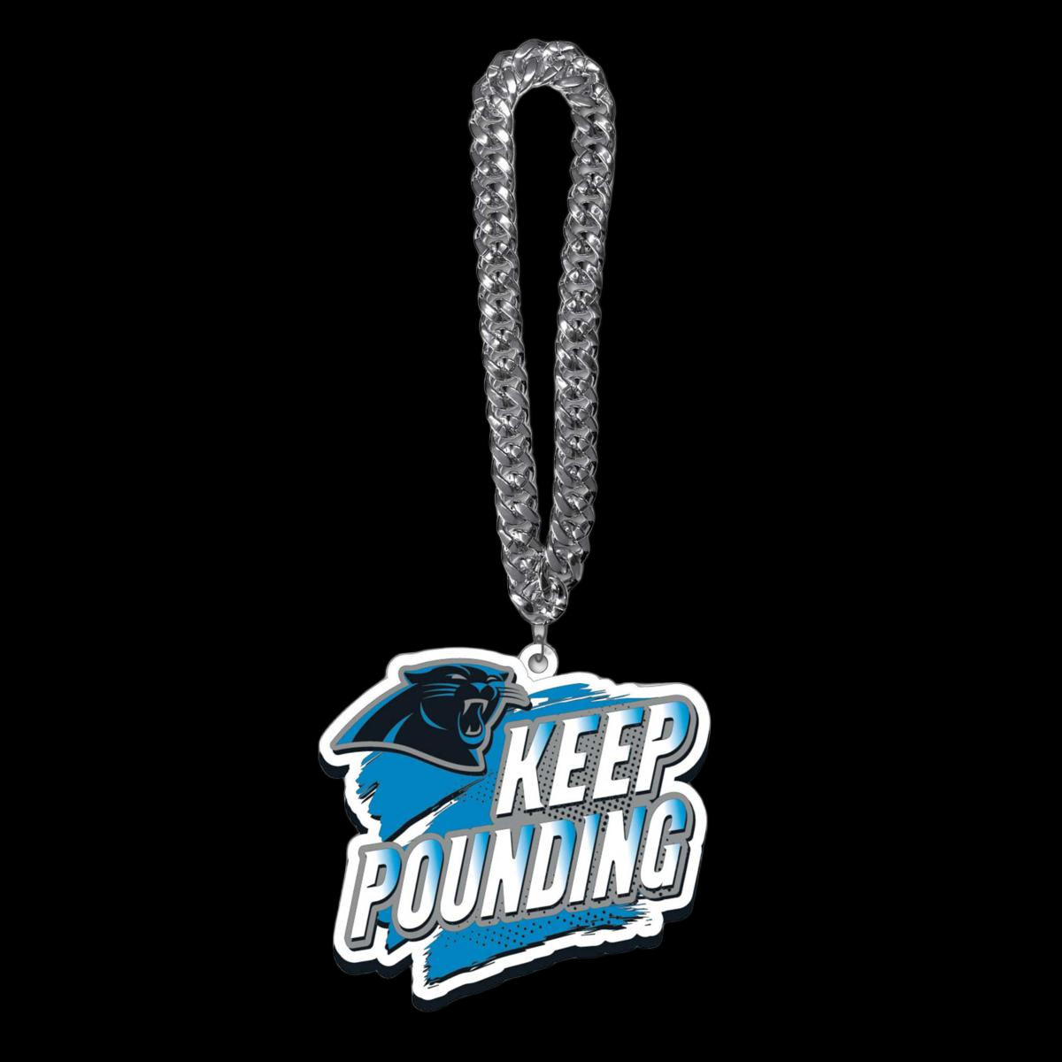 Showing off your passion to American football Carolina Panthers UV logo chains light up sign including necklace Chains for fans