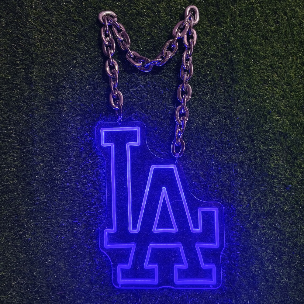 LA dodgers neon chain