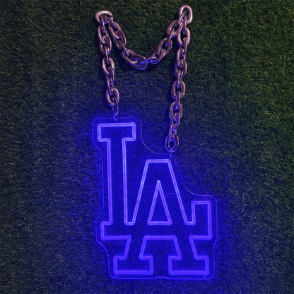 LA dodgers neon chain