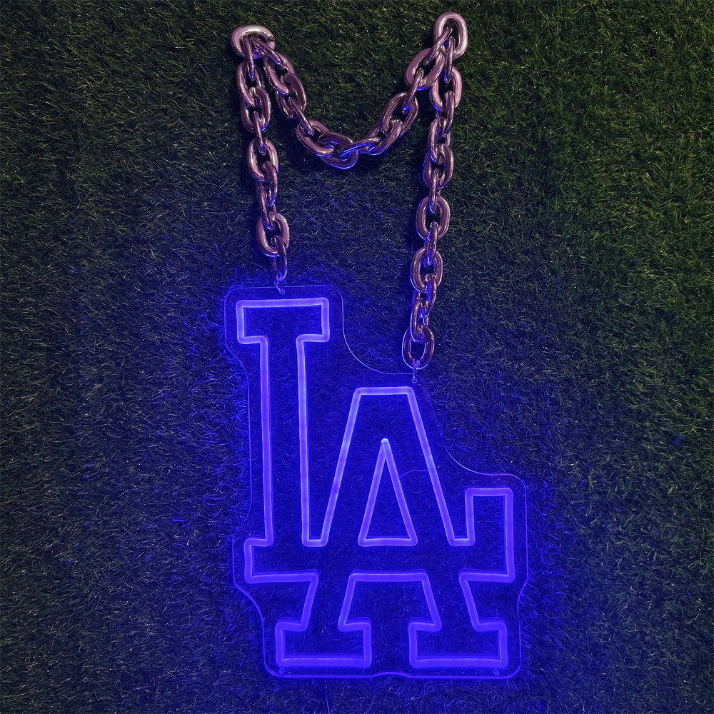 MLB Los Angeles Dodgers neon sign chain – Chains for fans