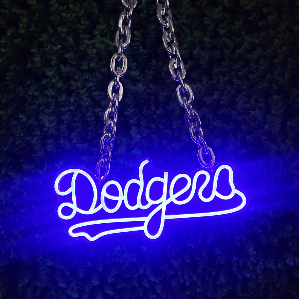 MLB Los Angeles Dodgers neon sign chain Chains for fans