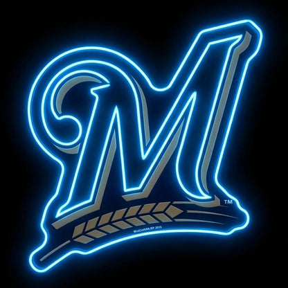 MLB Sporting neon sign MLB Milwaukee Brewers lighting up sign Chains for fans