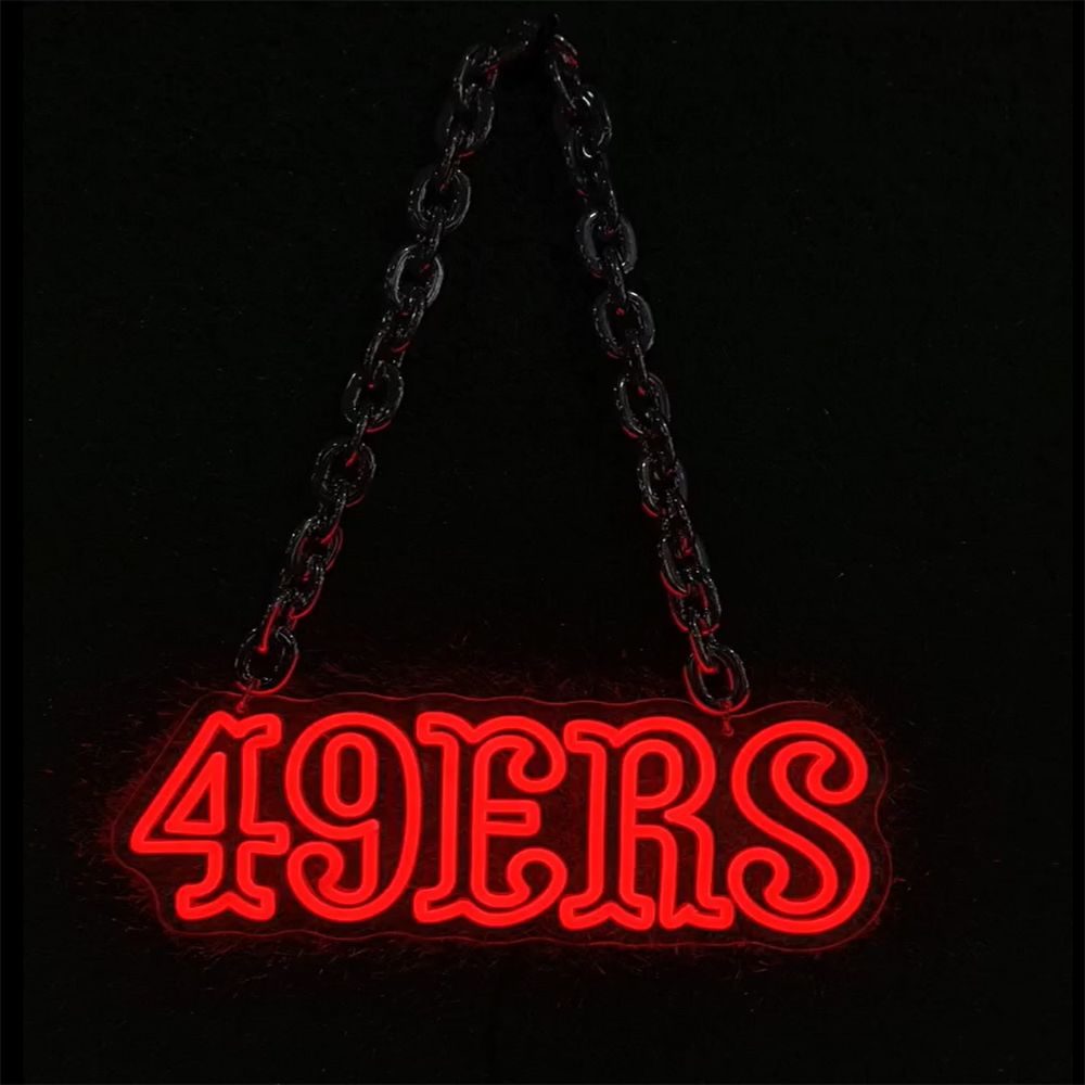 49ers logo neon sign