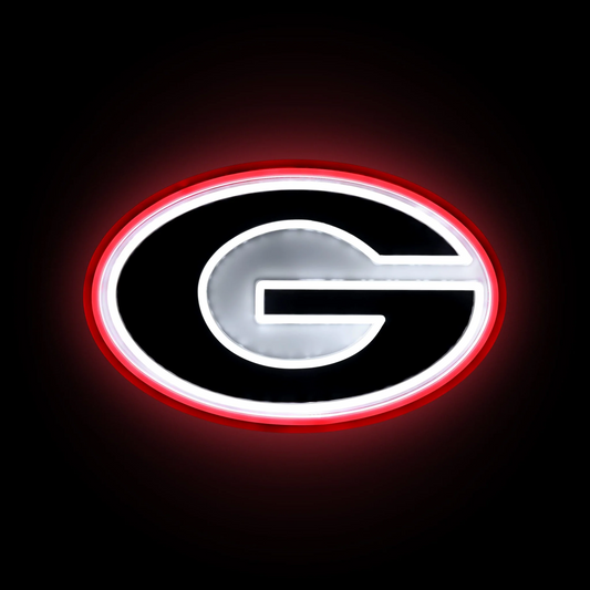 College Group Georgia Bulldogs LED Neon Light Up Team sign light Chains for fans