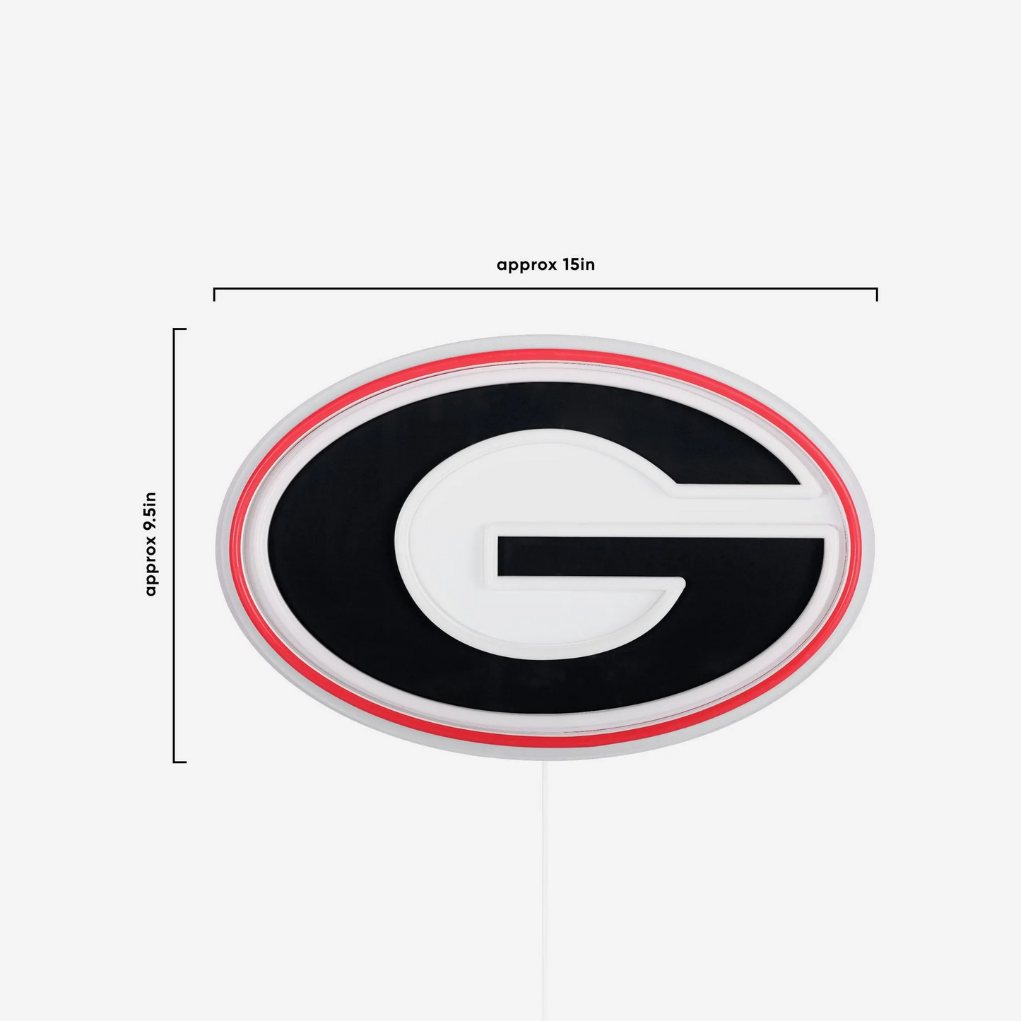 College Group Georgia Bulldogs LED Neon Light Up Team sign light Chains for fans