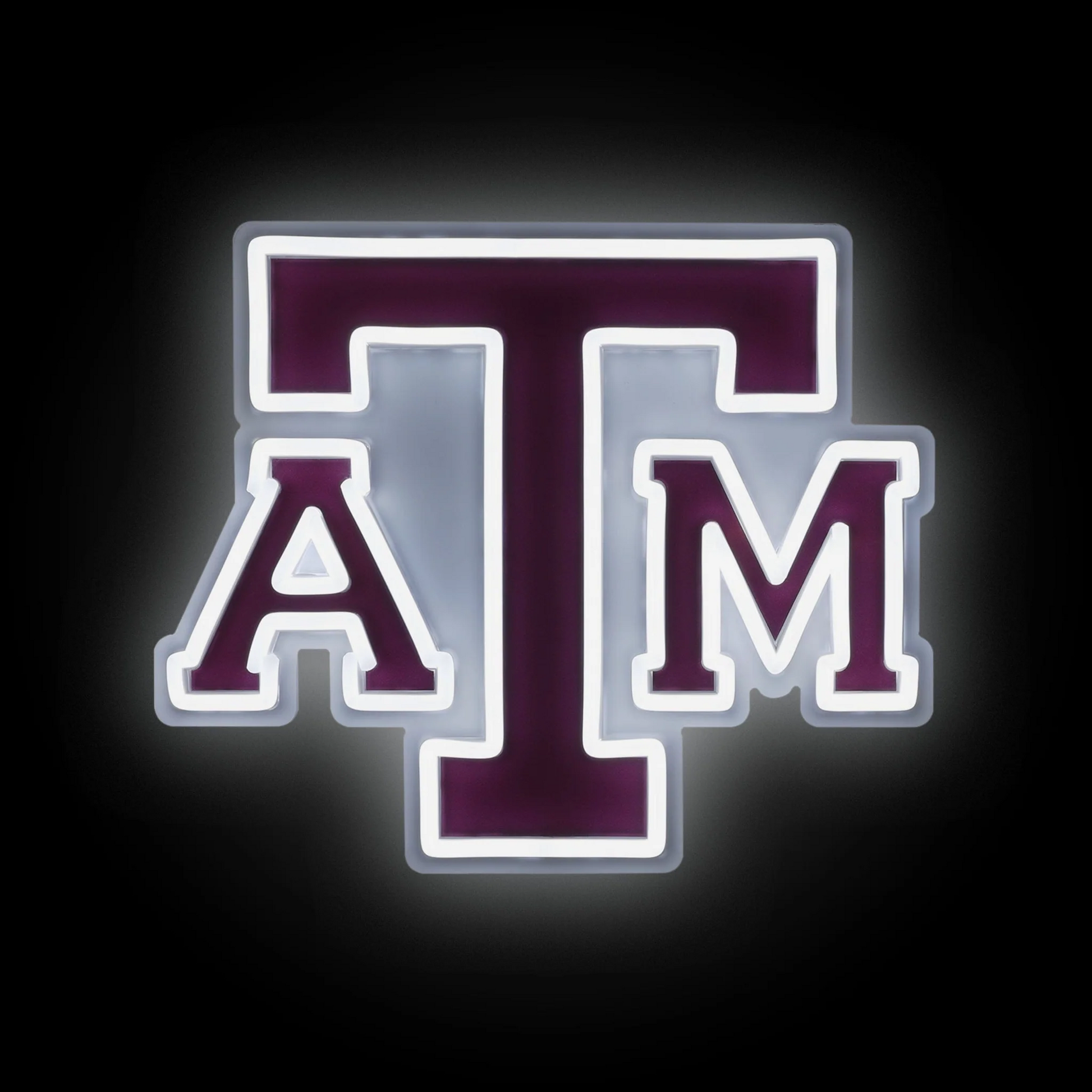College Group Texas A&M Aggies LED Neon Light Up Team sign light Chains for fans
