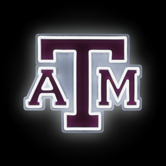 College Group Texas A&M Aggies LED Neon Light Up Team sign light Chains for fans