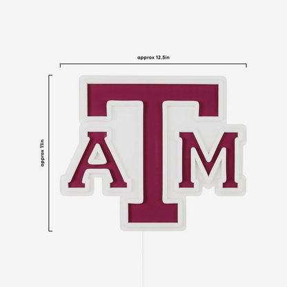 College Group Texas A&M Aggies LED Neon Light Up Team sign light Chains for fans