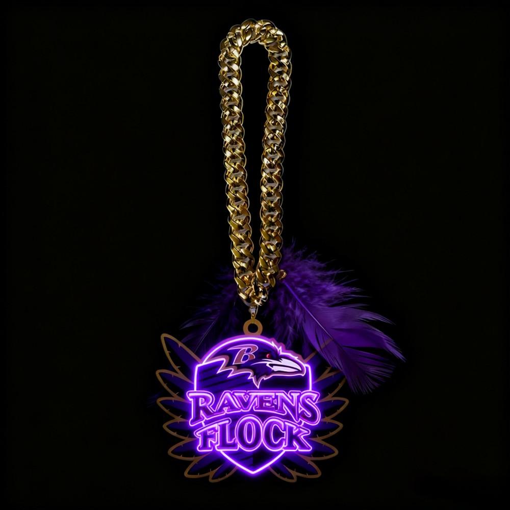 NFL big team logo chains led neon sign Chains for fans