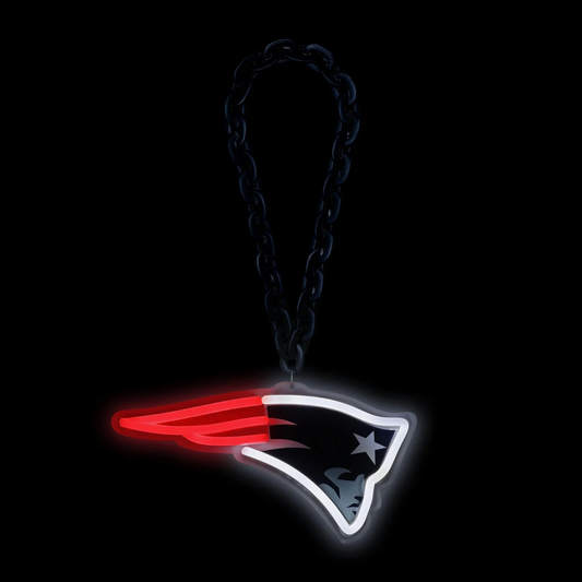 Super fan symbol New England Patriots Neon Light Up Big Logo Chain Chains for fans