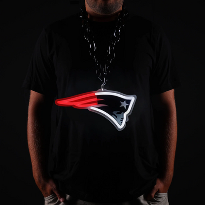 Super fan symbol New England Patriots Neon Light Up Big Logo Chain Chains for fans