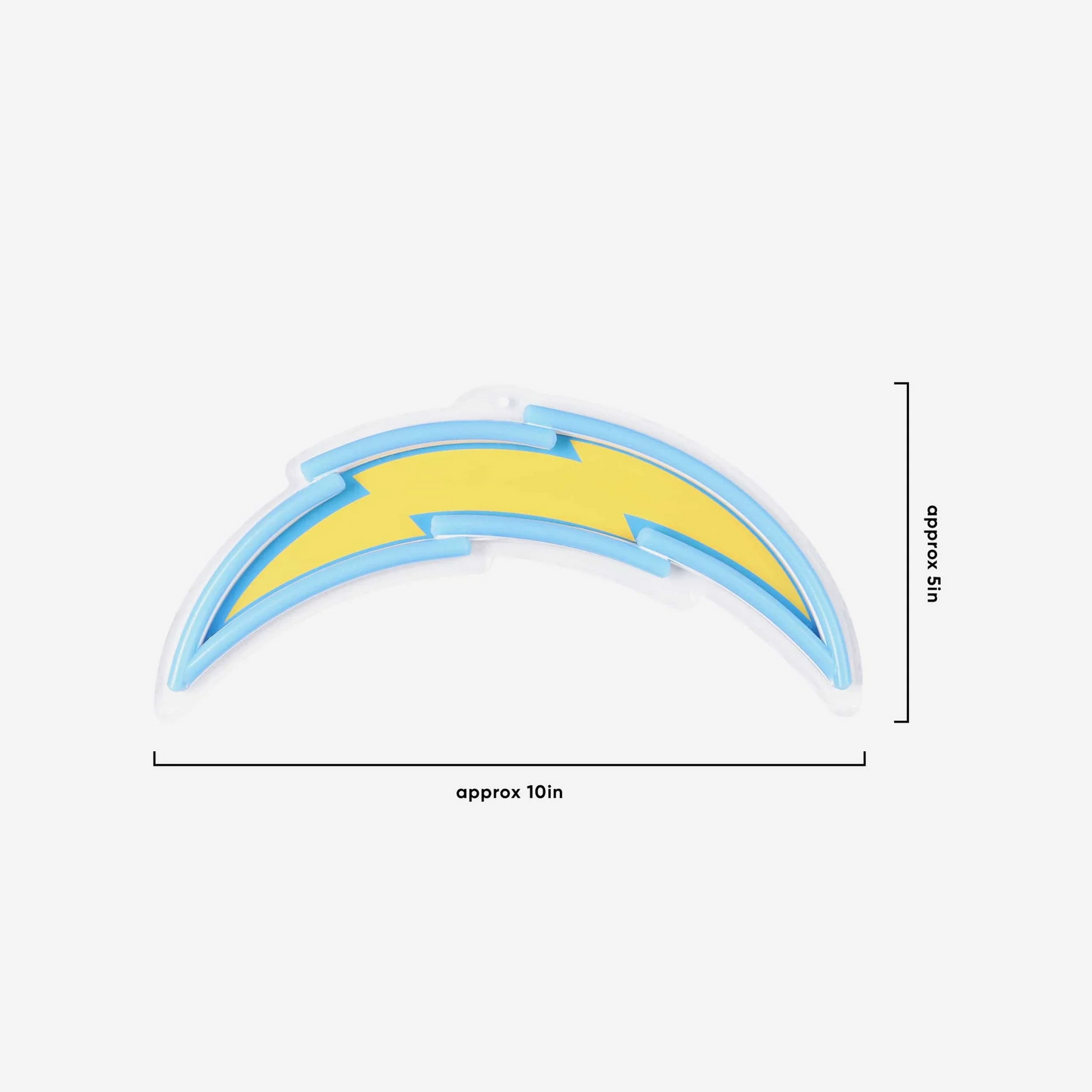Super fan symbol American football Los Angeles Chargers Neon Light Up Big Logo Chain Chains for fans