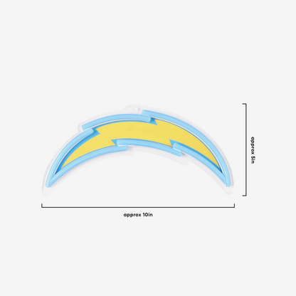 Super fan symbol American football Los Angeles Chargers Neon Light Up Big Logo Chain Chains for fans