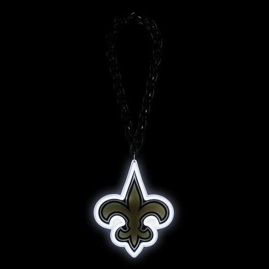 Illuminate Your Passion American football New Orleans Saints Neon Light Up Big Logo Chain Chains for fans