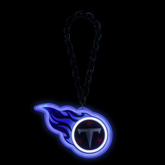 Illuminate Your Passion American football Tennessee Titans Neon Light Up Big Logo Chain Chains for fans